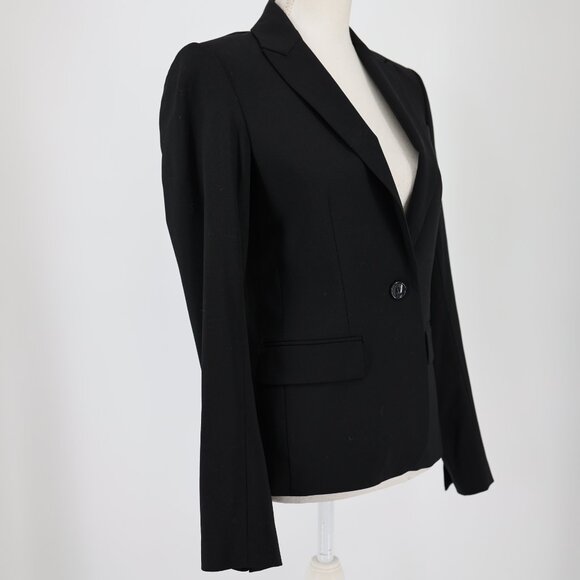 Theory Womens Black Gabe B3 Sevona Wool Stretch Blazer Size 4 Minimalist Classic - Picture 5 of 11